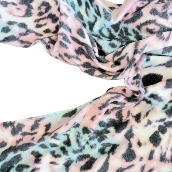 GeeGee Womens MultiColor Fun Animal Print Longline Open Front Side Slit Cardigan - Picture 9 of 11